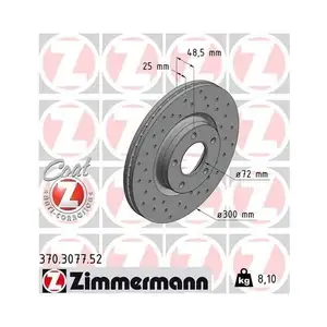 ZIMMERMANN 370.3077.52 Bremsscheiben 2 Stück MAZDA ZIMMERMANN 370.3077.52 Bremsscheiben 2 Stück MAZDA