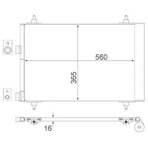 MAHLE AC 315 000S A/C-Kondensator MAHLE AC 315 000S A/C-Kondensator