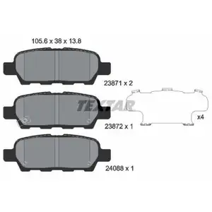 Textar Bremsenset Bremsscheiben Ø292 belüftet Bremsbeläge hinten Nissan Renault Textar Bremsenset Bremsscheiben Ø292 belüftet Bremsbeläge hinten Nissan Renault