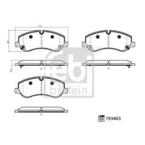 FEBI BILSTEIN 193463 Bremsbelagsatz für MAXUS FEBI BILSTEIN 193463 Bremsbelagsatz für MAXUS