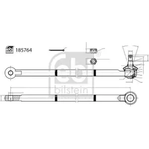 FEBI BILSTEIN 185764 Spurstangenendstück für SUZUKI FEBI BILSTEIN 185764 Spurstangenendstück für SUZUKI