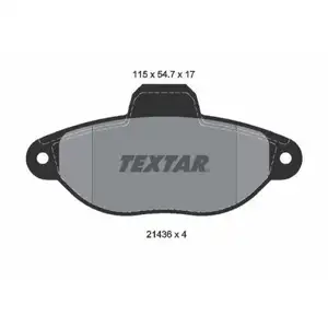 Textar Bremsenset Bremsscheiben 240 mm voll Bremsbeläge vorn Panda II Textar Bremsenset Bremsscheiben 240 mm voll Bremsbeläge vorn Panda II