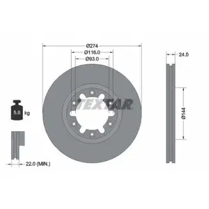 TEXTAR 92136300 Bremsscheiben 2 Stück vorne MAZDA TEXTAR 92136300 Bremsscheiben 2 Stück vorne MAZDA