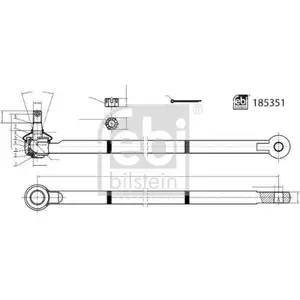 FEBI BILSTEIN 185351 Lenkstange für SUZUKI FEBI BILSTEIN 185351 Lenkstange für SUZUKI