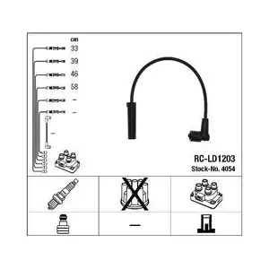 NGK 4054 Zündleitungssatz RC-LD1203 für LADA NGK 4054 Zündleitungssatz RC-LD1203 für LADA