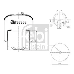 FEBI BILSTEIN 38363 Luftfederbalg für MERCEDES-BENZ FEBI BILSTEIN 38363 Luftfederbalg für MERCEDES-BENZ
