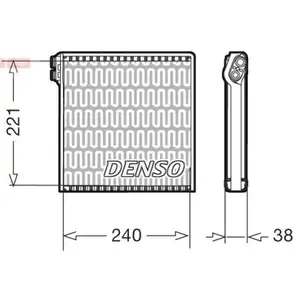 DENSO DEV09102 Verdampfer A/C f&uuml;r FIAT