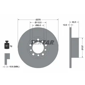 TEXTAR 92009500 Bremsscheiben 2 Stück vorne für MERCEDES-BENZ TEXTAR 92009500 Bremsscheiben 2 Stück vorne für MERCEDES-BENZ