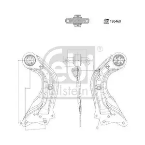 FEBI BILSTEIN 186460 Querlenker FEBI BILSTEIN 186460 Querlenker