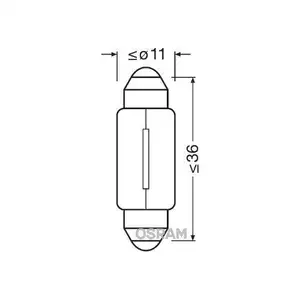OSRAM 6461 Gl&uuml;hlampe Sockel 10W 12V