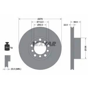 TEXTAR 92009800 Bremsscheiben 2 Stück vorne für MERCEDES-BENZ TEXTAR 92009800 Bremsscheiben 2 Stück vorne für MERCEDES-BENZ