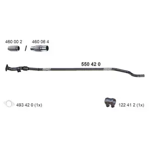 Abgasrohr Ernst 550420 für Fiat Mitte Abgasrohr Ernst 550420 für Fiat Mitte