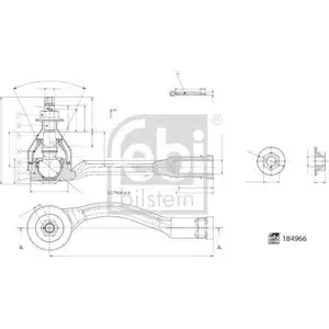 FEBI BILSTEIN 184966 Spurstangenendstück für HYUNDAI FEBI BILSTEIN 184966 Spurstangenendstück für HYUNDAI