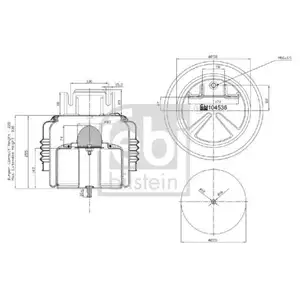 FEBI BILSTEIN 104536 Luftfederbalg für VOLVO, RENAULT FEBI BILSTEIN 104536 Luftfederbalg für VOLVO, RENAULT