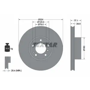 TEXTAR 92058300 Bremsscheiben 2 Stück vorne für BMW TEXTAR 92058300 Bremsscheiben 2 Stück vorne für BMW