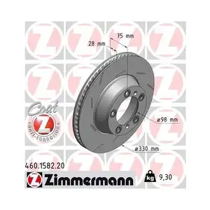 Original ZIMMERMANN 460.1582.20 Bremsscheiben 2 Stück für PORSCHE Original ZIMMERMANN 460.1582.20 Bremsscheiben 2 Stück für PORSCHE