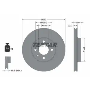 TEXTAR 92064803 Bremsscheiben 2 Stück RENAULT TEXTAR 92064803 Bremsscheiben 2 Stück RENAULT