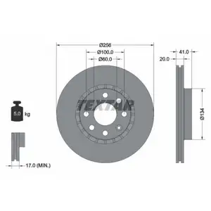 TEXTAR 92056503 Bremsscheiben 2 Stück OPEL TEXTAR 92056503 Bremsscheiben 2 Stück OPEL