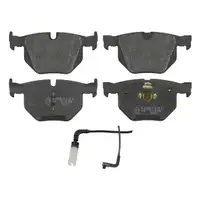 Febi Bilstein Bremsbeläge hinten + Warnkontakt BMW 5er E60 6er E63 Cabriolet E64
