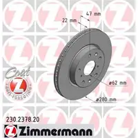 Zimmermann 230.2378.20 Bremsscheiben 2 Stück SUZUKI