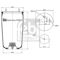 FEBI BILSTEIN 20940 Luftfederbalg