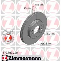 Zimmermann 370.3074.20 Bremsscheiben 2 Stück MAZDA