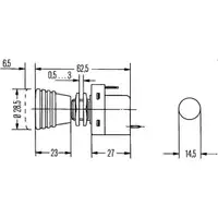 HELLA 6ED 004 778-001 Schalter, Ein/Aus, 12/24V