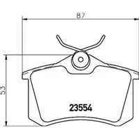 Textar Bremsenset Bremsscheiben Ø245 voll Bremsbeläge hinten Audi A4 Seat Exeo
