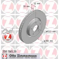 Zimmermann 250.1365.20 Bremsscheiben 2 Stück FORD