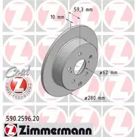 Zimmermann 590.2596.00 Bremsscheiben 2 Stück
