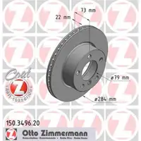 Zimmermann 150.3496.20 Bremsscheiben 2 Stück BMW
