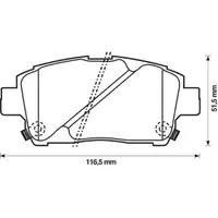 JURID 572405J Scheibenbremsbelag VA TOYOTA