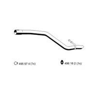 Abgasrohr Ernst 313155 für Ford Hinten
