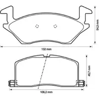JURID 572327J Scheibenbremsbelag VA TOYOTA