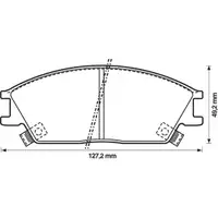 JURID 572269J Scheibenbremsbelag VA HYUNDAI
