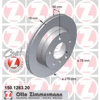 Zimmermann 150.1283.20 Bremsscheiben 2 Stück BMW