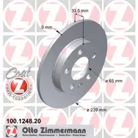 Zimmermann 100.1248.20 Bremsscheiben 2 Stück VW