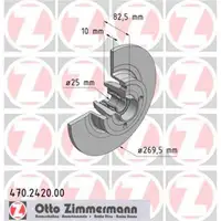 Zimmermann 470.2420.00 Bremsscheiben 2 Stück RENAULT