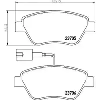 Textar Bremsenset Bremsscheiben Ø257 belüftet Bremsbeläge vorn Fiat Grande Punto