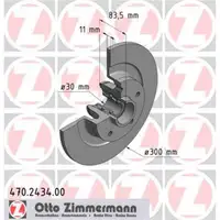 Zimmermann 470.2434.00 Bremsscheiben 2 Stück RENAULT