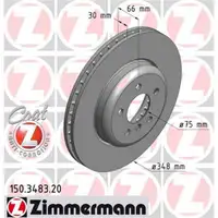 Zimmermann 150.3483.20 Bremsscheiben 2 Stück BMW