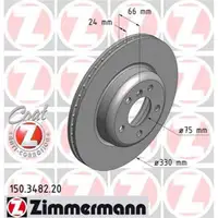 Zimmermann 150.3482.20 Bremsscheiben 2 Stück BMW