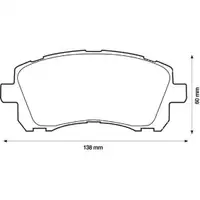 JURID 572423J Scheibenbremsbelag VA SUBARU