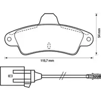 JURID 571755J Scheibenbremsbelag HA FORD
