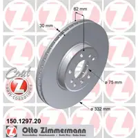 Zimmermann 150.1297.20 Bremsscheiben 2 Stück BMW