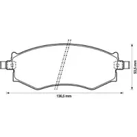 JURID 572339J Scheibenbremsbelag VA HYUNDAI