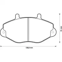 JURID 571746J Scheibenbremsbelag VA FORD