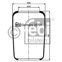 FEBI BILSTEIN 20701 Luftfederbalg