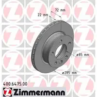 Zimmermann 400.6475.00 Bremsscheiben 2 Stück