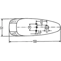 HELLA 2PF 001 638-011 Positionsl. Halogen